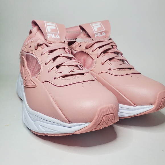 FILA AMORE LOW TRAINERS RUNNING SPORT SNEAKERS WOMEN SHOES PINK/WHITE SIZE 10 - Picture 3 of 13